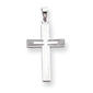 Unisex Gold Classics(tm) 14kt. White Gold Solid Cross - image 1