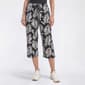 Petite da-sh Linen Drawstring Tie Leaf Capris - image 1