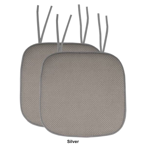 Sweet Home Collection Honeycomb Memory Foam Chair Pads w/ Ties