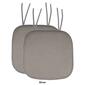 Sweet Home Collection Honeycomb Memory Foam Chair Pads w/ Ties - image 11