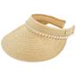 Womens Anne Klein Pearl Trim Visor - image 2