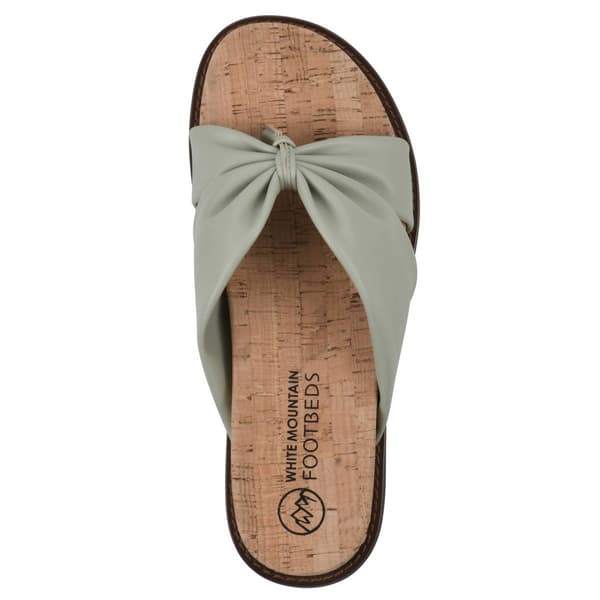 Womens White Mountain Malanga Thong Sandals