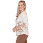 Womens Alfred Dunner Spice Market Floral Embroidery Blouse - image 3