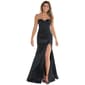 Juniors Emerald Sundae Satin Twist Front Hem Empire Waist Dress - image 1