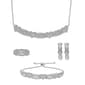 Gianni Argento 4pc. White Gold 0.1ctw. Diamond Heart Set - image 1