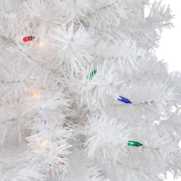 Northlight 18in. Pre-Lit White Artificial Christmas Tree