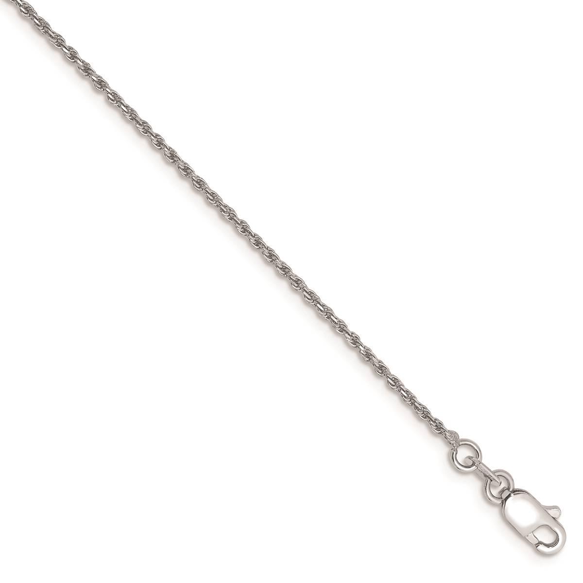 Gold Classics™ 10kt. White Gold 1.15mm 9in. Ankle Bracelet