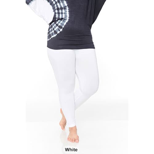 Plus Size White Mark Super Stretch Solid Leggings