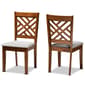 Baxton Studio Caron Grey/Walnut Brown Wood Dining Chairs-Set of 2 - image 1