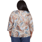 Plus Size Alfred Dunner Summer Solstice Twisted Paisley Tee - image 2