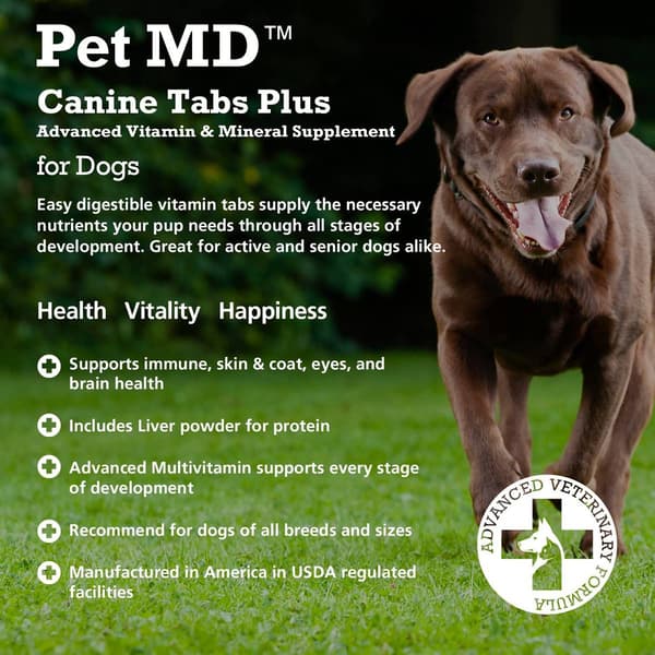 Pet MD&#8482; Canine Tabs Plus Advanced Vitamin & Mineral Supplement
