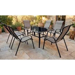 Great Falls Rectangle Glass Top Table
