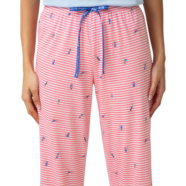 Womens HUE® Swimming In Stripes Pajama Bermuda Shorts