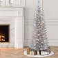 Puleo International 4.5ft. Pre-Lit Tinsel Christmas Tree - image 2