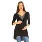 Plus Size White Mark Calla Embellished Maternity Tunic Top - image 5