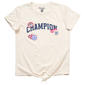 Girls (7-16) Champion® Short Sleeve Tie Front Stamp Logo Tee - image 2