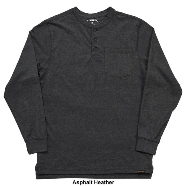 Mens Stanley® Long Sleeve Pocket Henley Tee Boscov's