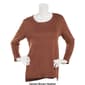 Plus Size Retrology Crew Neck Button Sleeve Side Slit Sweater - image 6