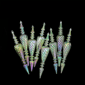 Northlight 8ct. Spiral Iridescent Christmas Finial Ornaments - image 1