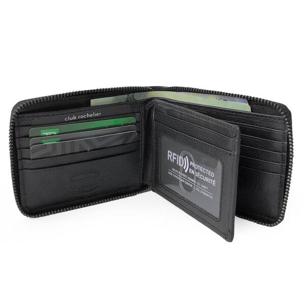 Mens Club Rochelier Onyx Full Leather RFID Wallet