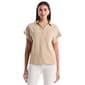 Womens Rafaella Short Roll Slv Tab Shirt - image 1