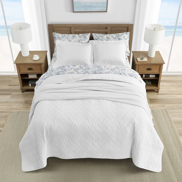 Tommy Bahama Solid White Quilt Set