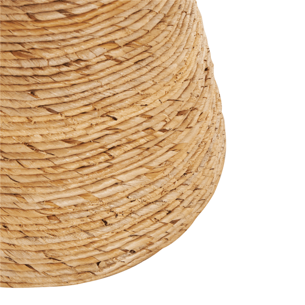 9th & Pike® Traditional Brown Banana Leaf Accent Table