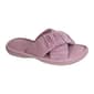Womens Gold Toe Rouched X-Slide Slippers - image 1