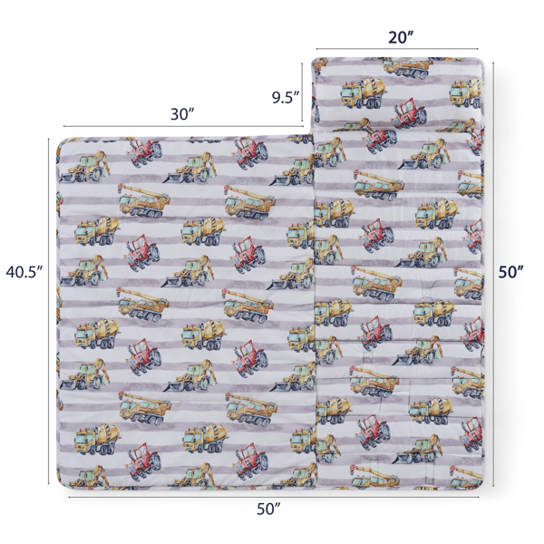Sweet Home Collection Trucks Nap Mat