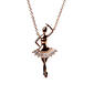 Splendere Sterling Silver Ballerina Necklace - image 1
