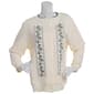 Petite Hasting & Smith Floral Border Embroidery Cardigan - image 1