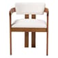 Baxton Studio Carice Modern Cream Boucle Dining Chair - image 2