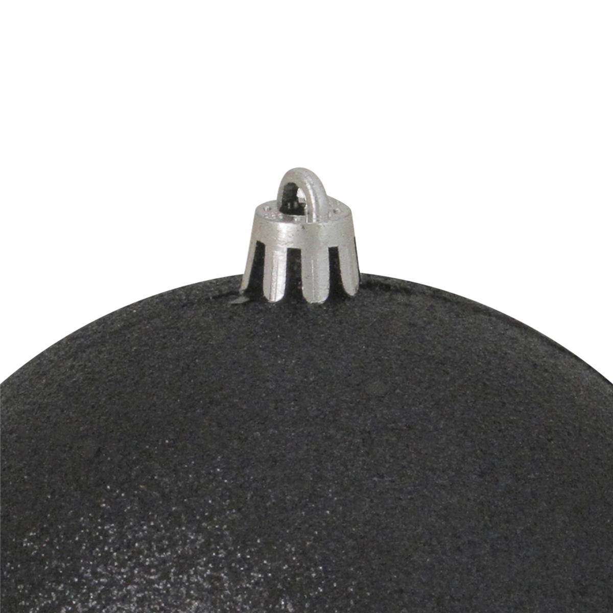 Northlight Jet Black Holographic Shatterproof Christmas Ornament