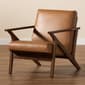 Baxton Studio Bianca Modern Wood & Leather Effect Lounge Chair - image 8