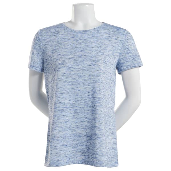 Petite Architect&#40;R&#41; Short Sleeve Crew Neck Marbled Tee - image 