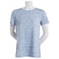 Petite Architect&#40;R&#41; Short Sleeve Crew Neck Marbled Tee - image 1