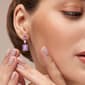Sophia B 11 1/4ctw. Rose de France Amethyst Drop Earrings - image 3