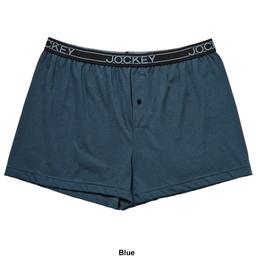 Mens Jockey® Active Blend Knit Solid Boxer