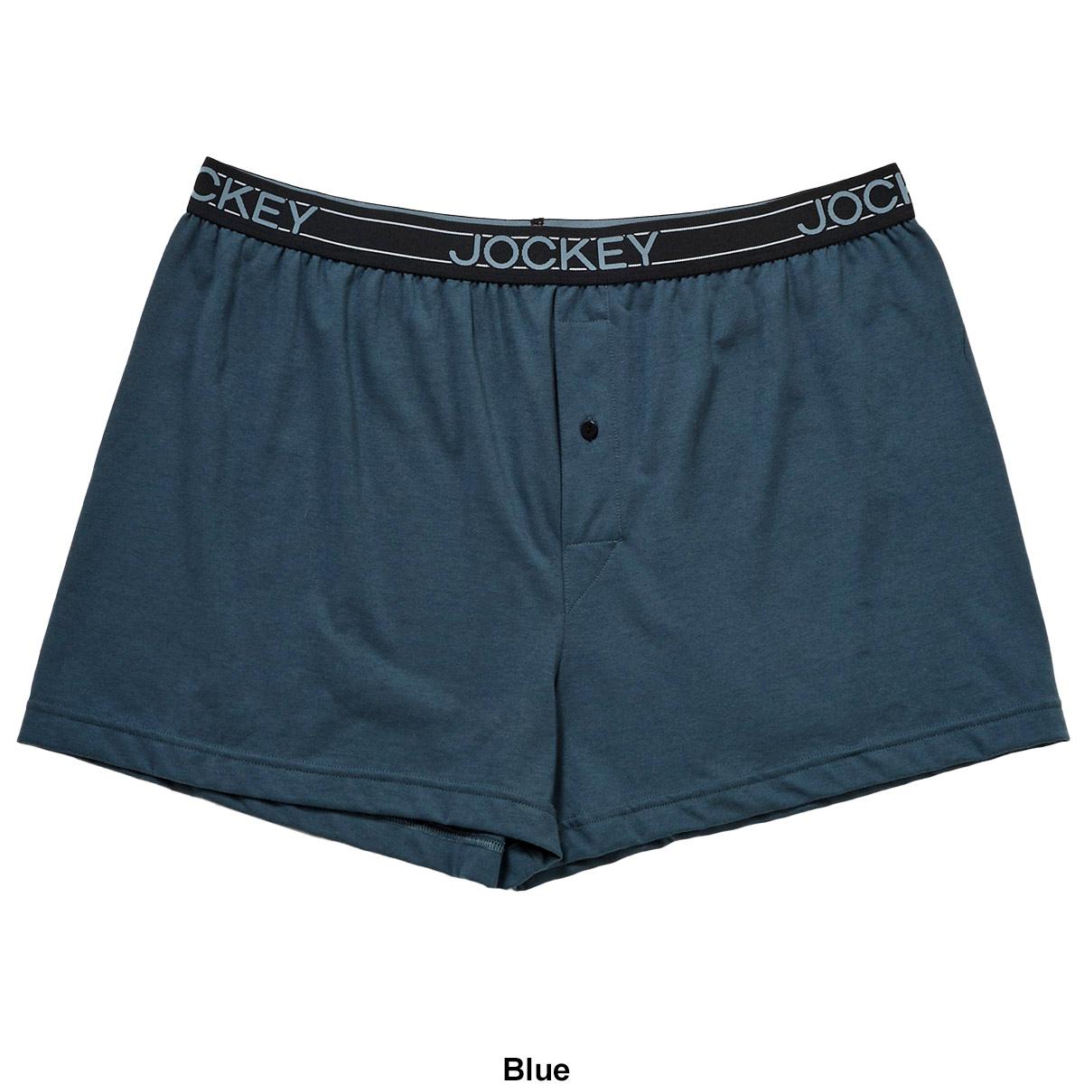 Mens Jockey® Active Blend Knit Solid Boxer
