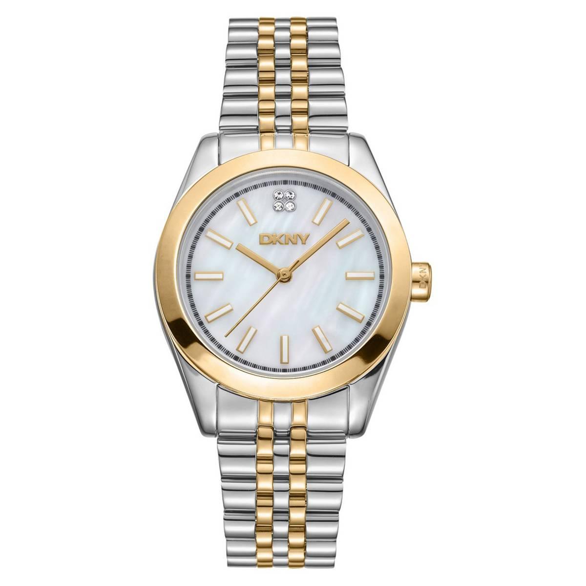 Womens DKNY Nolita Midi Mother of Pearl Dial Watch - DK1L029M0075
