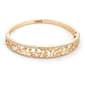 Napier Gold-Tone & Crystal Filigree Hinged Cuff Bracelet - image 1