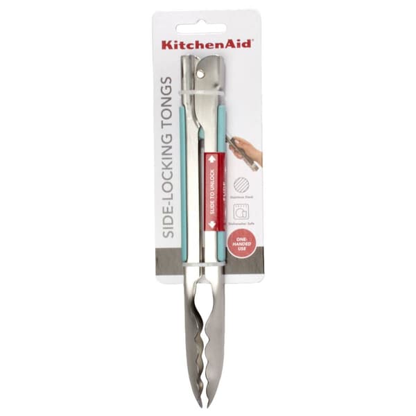 Kitchen Aid(R) 9in. Stainless Steel Slide Lock Tongs - image 