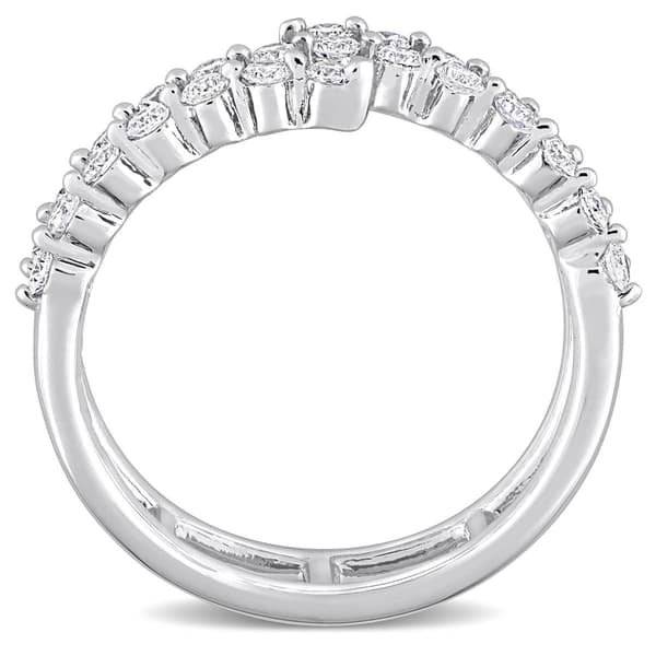 Platinum Plated 5/8ctw. Lab Grown Diamond Ring
