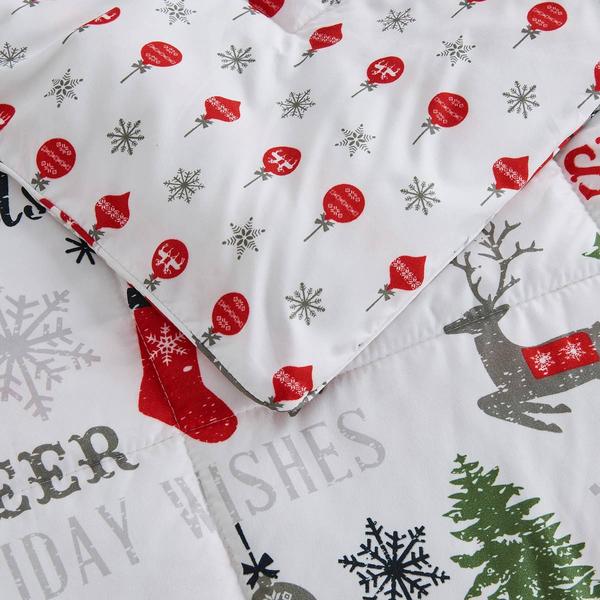 Freshfolds Winter Reversible Carol 3pc. Comforter Set
