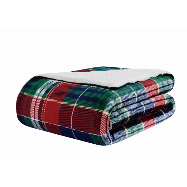 Truly Soft Cuddle Warmth Ivan Plaid Throw