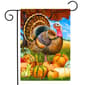 Briarwood Lane Turkey & Pumpkins Garden Flag - image 1