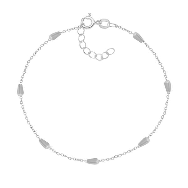 Barefootsies Teardrop Beads on a Chain Ankle Bracelet - image 