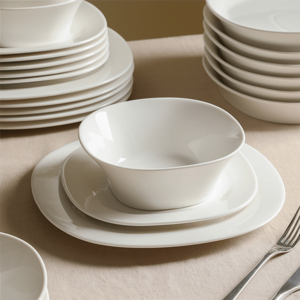 Stone Lain Quadro 4pc. Dinner Plate Porcelain Set