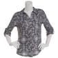 Womens Emily Daniels 3/4 Sleeve Medallion Casual Button Down - image 2