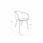 South Shore Flam Chair w/ Metal Legs - image 4
